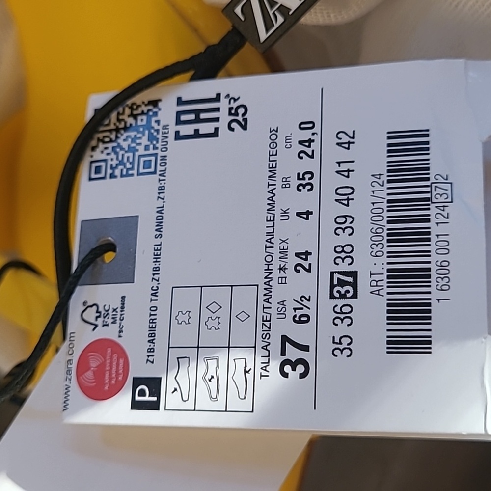 Zara Fresh Canary Yellow Strappy Sandal Lace Up Heels Size 37 - Bundle Discount - Picture 7 of 7